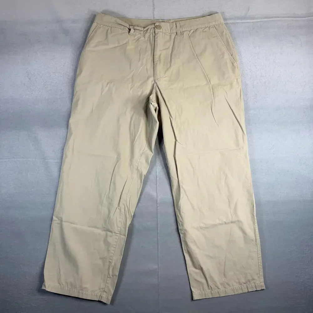 Patagonia All Wear Pants Mens 38 Beige 100% Organic Cotton Lightweight Outdoor